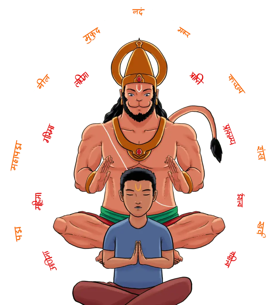 Hanuman Chalisa Book Character
